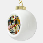 Abstract kunstwerk Kandinsky Keramische Bal Ornament (Rechts)