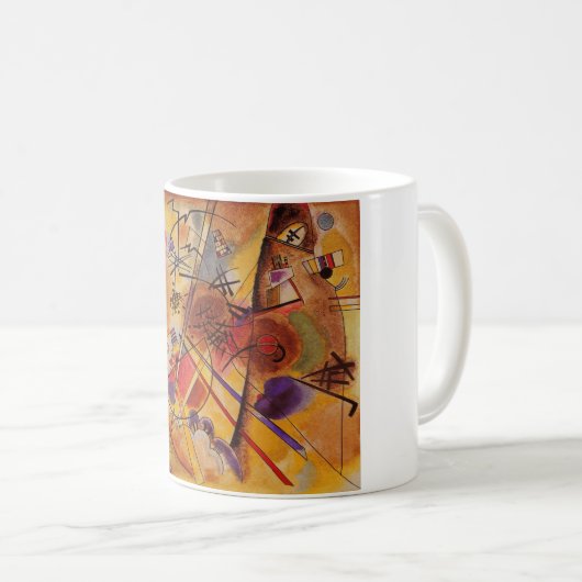 Abstract kunstwerk Kandinsky Koffiemok (Voorkant rechts)