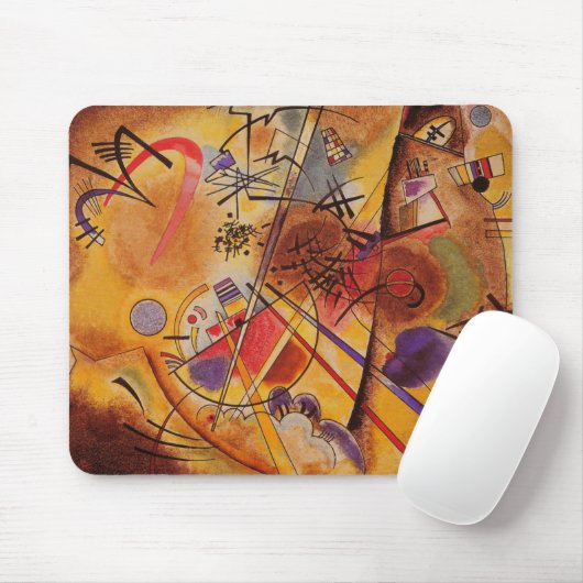 Abstract kunstwerk Kandinsky Muismat (Met muis)