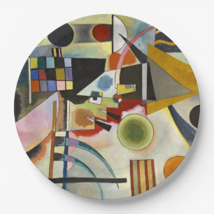 Abstract kunstwerk Kandinsky Papieren Bordje
