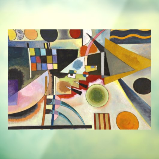 Abstract kunstwerk Kandinsky Raamsticker (Vel 3)