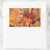 Abstract kunstwerk Kandinsky Rechthoekige Sticker (Tas)