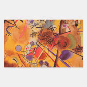 Abstract kunstwerk Kandinsky Rechthoekige Sticker (Voorkant)