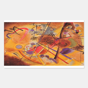Abstract kunstwerk Kandinsky Rechthoekige Sticker