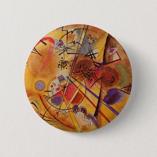 Abstract kunstwerk Kandinsky Ronde Button 5,7 Cm (Voorkant)