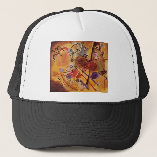 Abstract kunstwerk Kandinsky Trucker Pet (Voorkant)