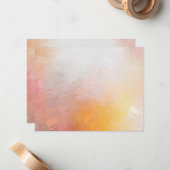 Abstract kunstwerk - kleurrijke moderne lege Sjabl Notitiekaartje (Voorkant / Achterkant in situ)