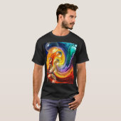 Abstract kunstwerk Mannen T-shirt (Voorkant volledig)