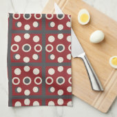 Abstract Kunstwerk Met Cirkelvormen Theedoek (Quarter Fold)