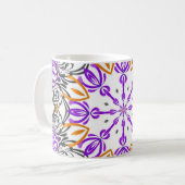 Abstract kunstwerk met kleuter ontwerp - Beker voo Koffiemok (Voorkant links)