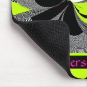 Abstract kunstwerk Paars zwart Limoen personalisee Muismat (Hoek)