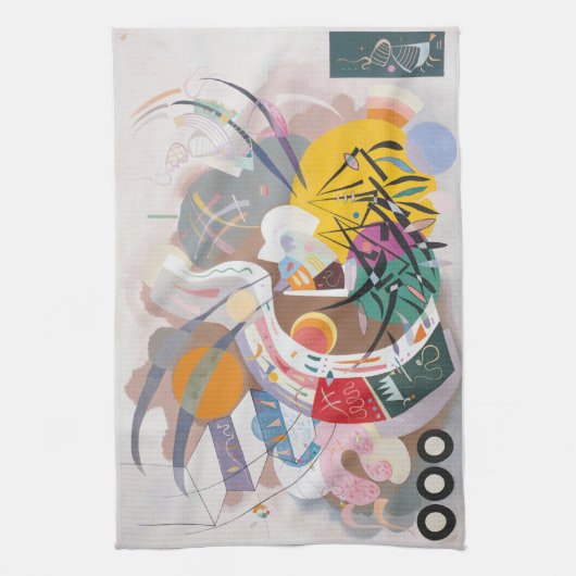 Abstract kunstwerk van Kandinsky Theedoek (Verticaal)