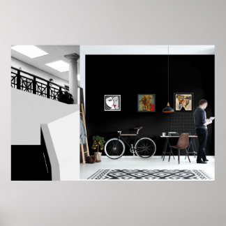 Abstract kunstwerk van Leslie Sigal Javorek Poster