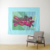 abstract kunstwerk wandkleed (In Situ (horizontaal))