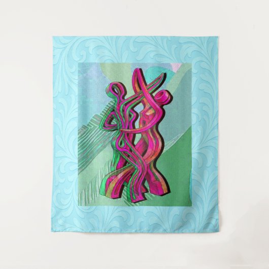 abstract kunstwerk wandkleed (Voorkant)