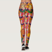 Abstract Kunstzinnig Feestelijk Leggings (Achterkant)