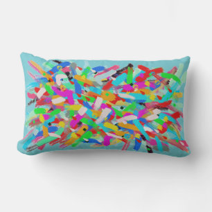 Abstract kunstzinnig positieve vibes speling-kusse kussen