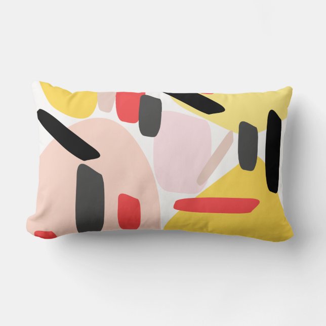 Abstract kussen met patroon (Voorkant)