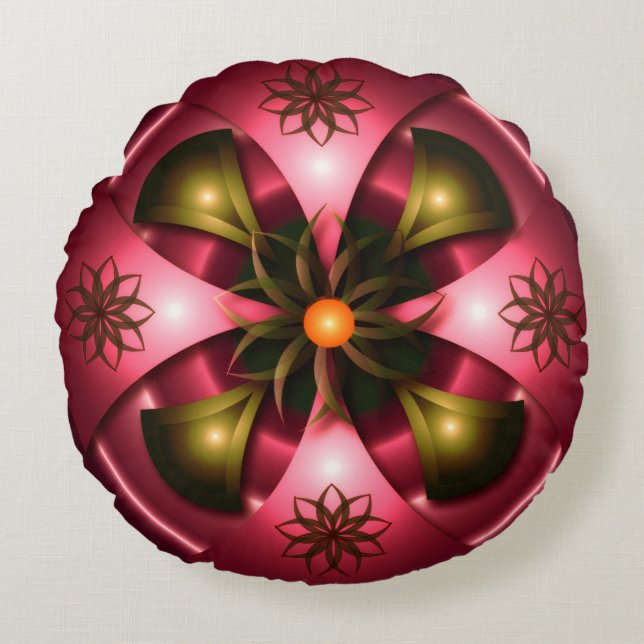 abstract kussenontwerp rond kussen (Voorkant)