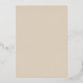 Abstract Kust Chic Moderne Trouwdag Folie Uitnodiging (Achterkant)