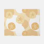 Abstract kustpatroon van levende zanddollar deurmat (Voorkant)