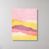 Abstract laag landschap in warme tonen canvas afdruk (Voorkant)