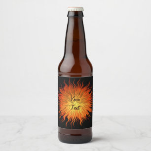 abstract laag poly poligonal design.Jouw tekst. Bier Etiket