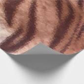 Abstract laagpoly-tijgerbonpatroon. Natuur Cadeaupapier (Hoek)