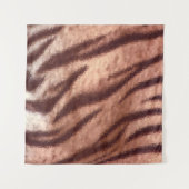 Abstract laagpoly-tijgerbonpatroon. Natuur Wandkleed (Voorkant (horizontaal))