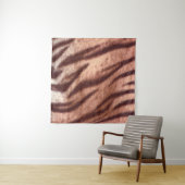 Abstract laagpoly-tijgerbonpatroon. Natuur Wandkleed (In Situ (horizontaal))