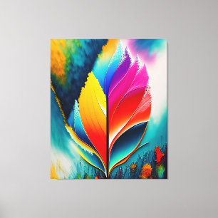 Abstract Laat Waterverf Schilderen Canvas Afdruk