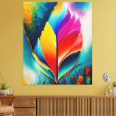 Abstract Laat Waterverf Schilderen Canvas Afdruk (Insitu (Woonkamer))