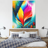 Abstract Laat Waterverf Schilderen Canvas Afdruk (Insitu (Slaapkamer))