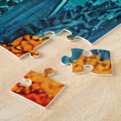 Abstract Laat Waterverf Schilderen Legpuzzel (Zijkant)
