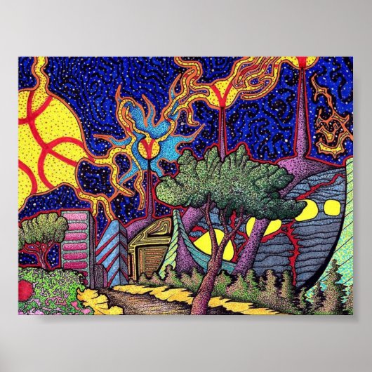 Abstract laboratorium poster (Voorkant)