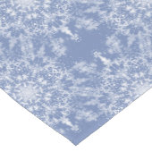 Abstract Lacy Fractal Snowflake Pattern op Blue Korte Tafelloper (Hoek)