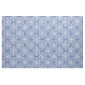 Abstract Lacy Fractal Snowflake Pattern op Blue Stof (Fat Quarter)