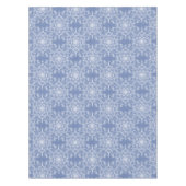 Abstract Lacy Fractal Snowflake Pattern op Blue Tafelkleed (Voorkant)
