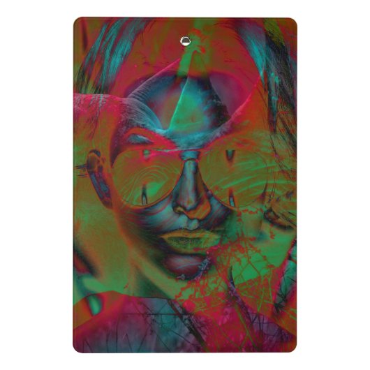 Abstract Lady Mini-klembord Mini Klembord (Achterkant)