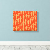 Abstract Lady Silhouette Canvas Afdruk (Insitu (Houten vloer))