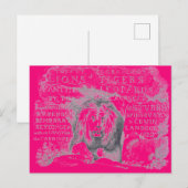 Abstract lak roze Briefkaart (Voorkant / Achterkant)