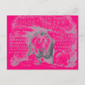 Abstract lak roze Briefkaart (Voorkant)