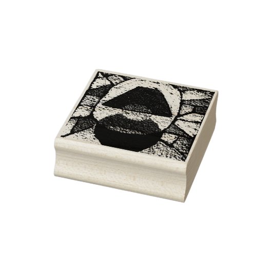 Abstract lamp mid century rubber stamp rubberstempel (Stempel)