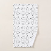 Abstract lamptekening bad handdoek (Handdoek)