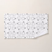 Abstract lamptekening bad handdoek (Handdoek)