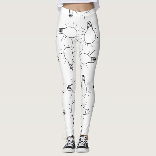 Abstract lamptekening leggings (Voorkant)