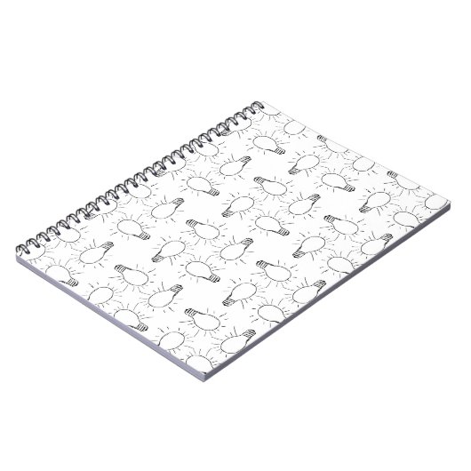 Abstract lamptekening notitieboek (Linkerzijde)