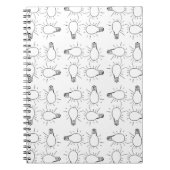 Abstract lamptekening notitieboek (Voorkant)