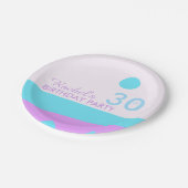 Abstract Land - 30e Verjaardagsfeestje Papier Bord (Gekanteld)