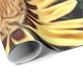 Abstract Land Yellow Daisy Cadeaupapier (Rol Hoek)